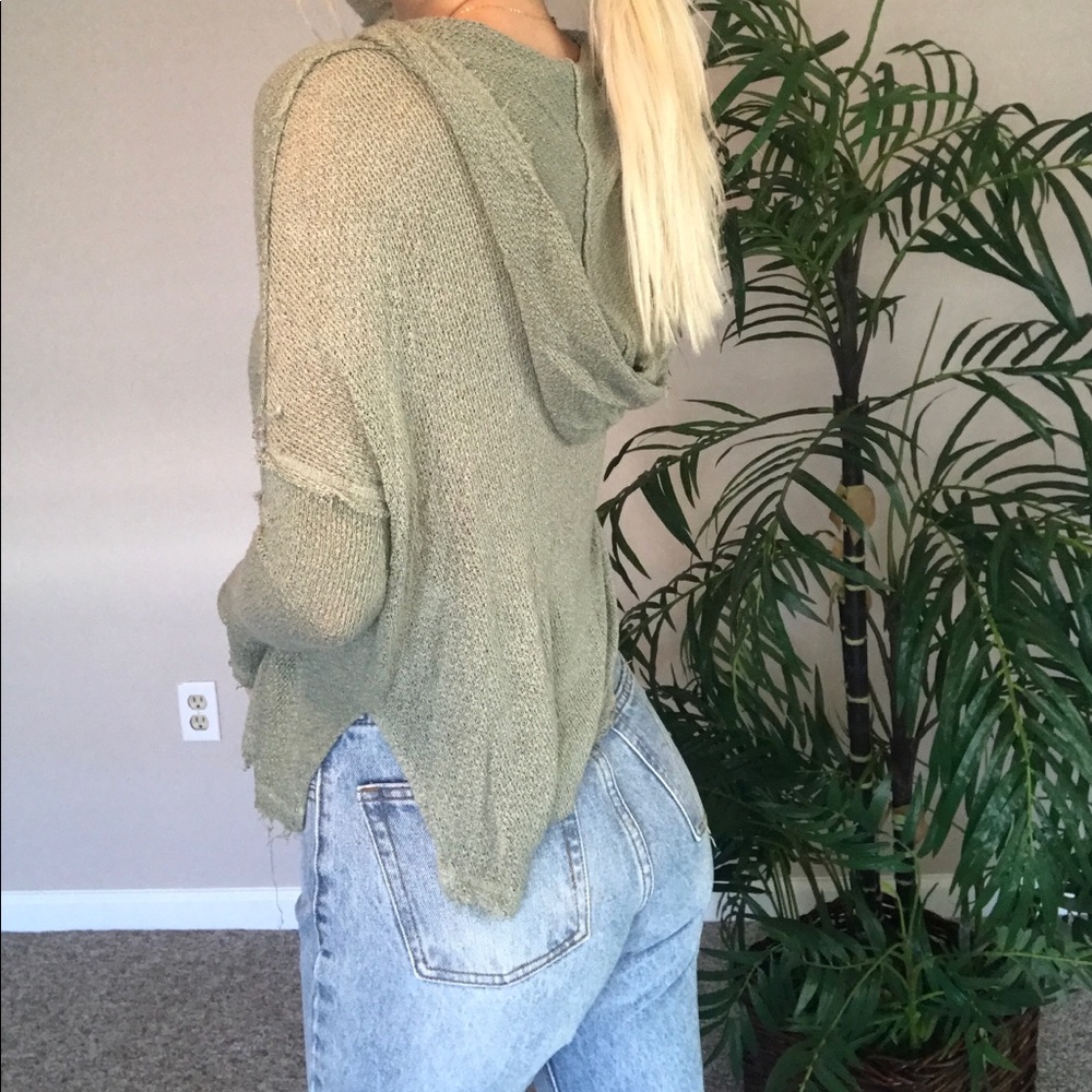 Billabong knitted fringe sweater